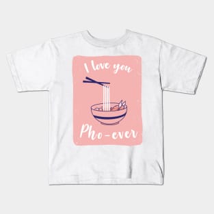 I love you phoever by Cindy Rose Studio Kids T-Shirt